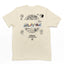 Camiseta pérola frente Básica Unissex Com Estampa Natal Jesus Panda - Pérola