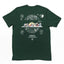 Camiseta verde costas Básica Unissex Com Estampa Natal Jesus Panda - Verde