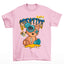 Camiseta Básica rosa bebê Unissex Com Estampa Ursinho Zombie - Rosa Bebê