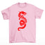 Camiseta Básica Dragão Vermelho Red Dragon - Rosa Bebê