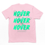 camiseta básicaestampa de ursinho astronauta - rosa bebê 