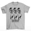 Camiseta Básica Feminina Com Estampa Cowboy Esqueleto- Cinza