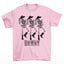 Camiseta Básica Feminina Com Estampa Cowboy Esqueleto- Rosa bebe