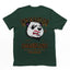 Camiseta Básica Com Estampa Panda Nervoso Camiseta - verde