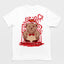 Camiseta Básica Unissex Invicibility Bear Heart - BRANCO 