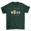 Camiseta Básica Unissex Com Estampa Ursinho No Varal Pendurado - Verde