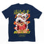 camiseta basica azul marinho estampa de ursinho asiático - Azul Marinho