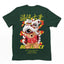 camiseta basica verde estampa de ursinho asiático - Verde