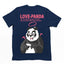 Camiseta Básica Love Panda- AZUL MARINHO