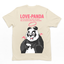Camiseta Básica Love Panda - PÉROLA