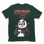 Camiseta Básica Love Panda - VERDE 