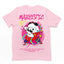 Camiseta rosa Básica Com Estampa Panda Pixador - Rosa Bebê