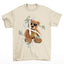 Camiseta Básica Com Estampa Ursinho Dinheiro - pérola 