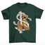 Camiseta Básica Com Estampa Ursinho Dinheiro - verde