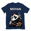 Camiseta Básica Moyan King Panda- Azul Marinho