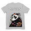 Camiseta Básica Moyan King Panda- Cinza