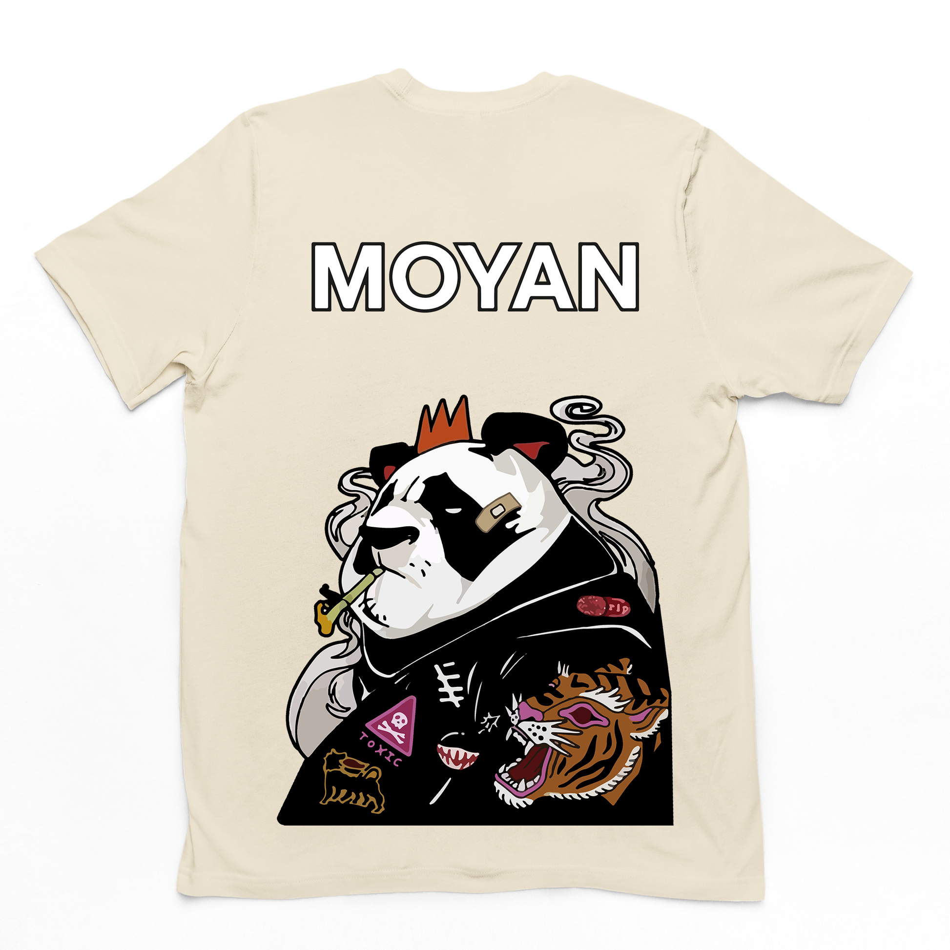 Camiseta Básica Moyan King Panda - Pérola