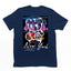 Camiseta Básica Unissex Azul Marinho Com Estampa Ursinho Sentado Paisagem - Azul Marinho