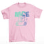 Camiseta Básica rosa bebê Unissex Com Estampa Urso De Pelúcia - Rosa Bebê