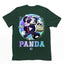 Camiseta básica com estampa panda mecanico - Verde