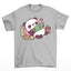 Camiseta básica com estampa panda preguiçoso - Cinza