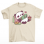 Camiseta básica com estampa panda preguiçoso - Pérola