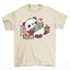 Camiseta básica com estampa panda preguiçoso - Pérola
