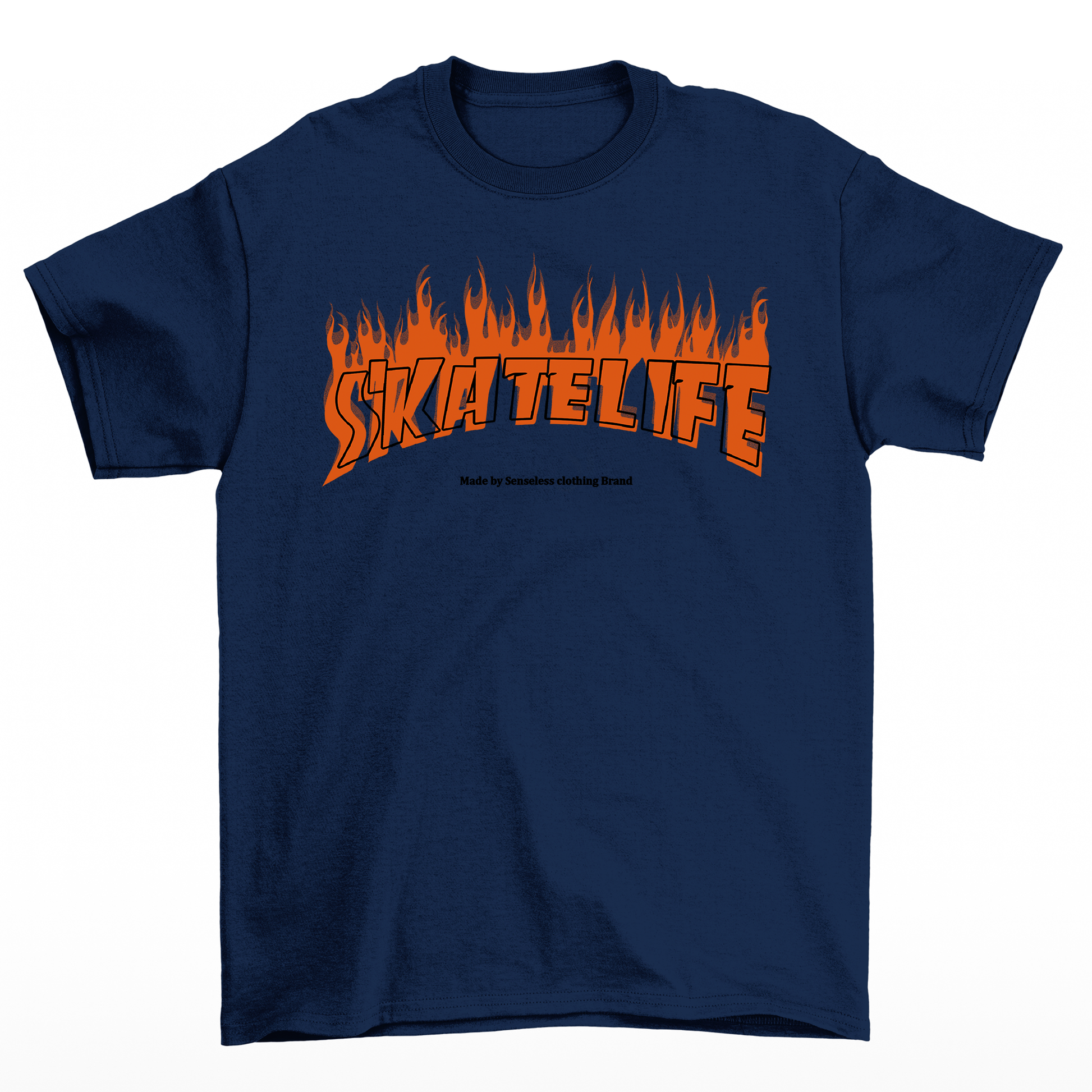 Camiseta Básica Algodão Skatelife Urban - azull marinho