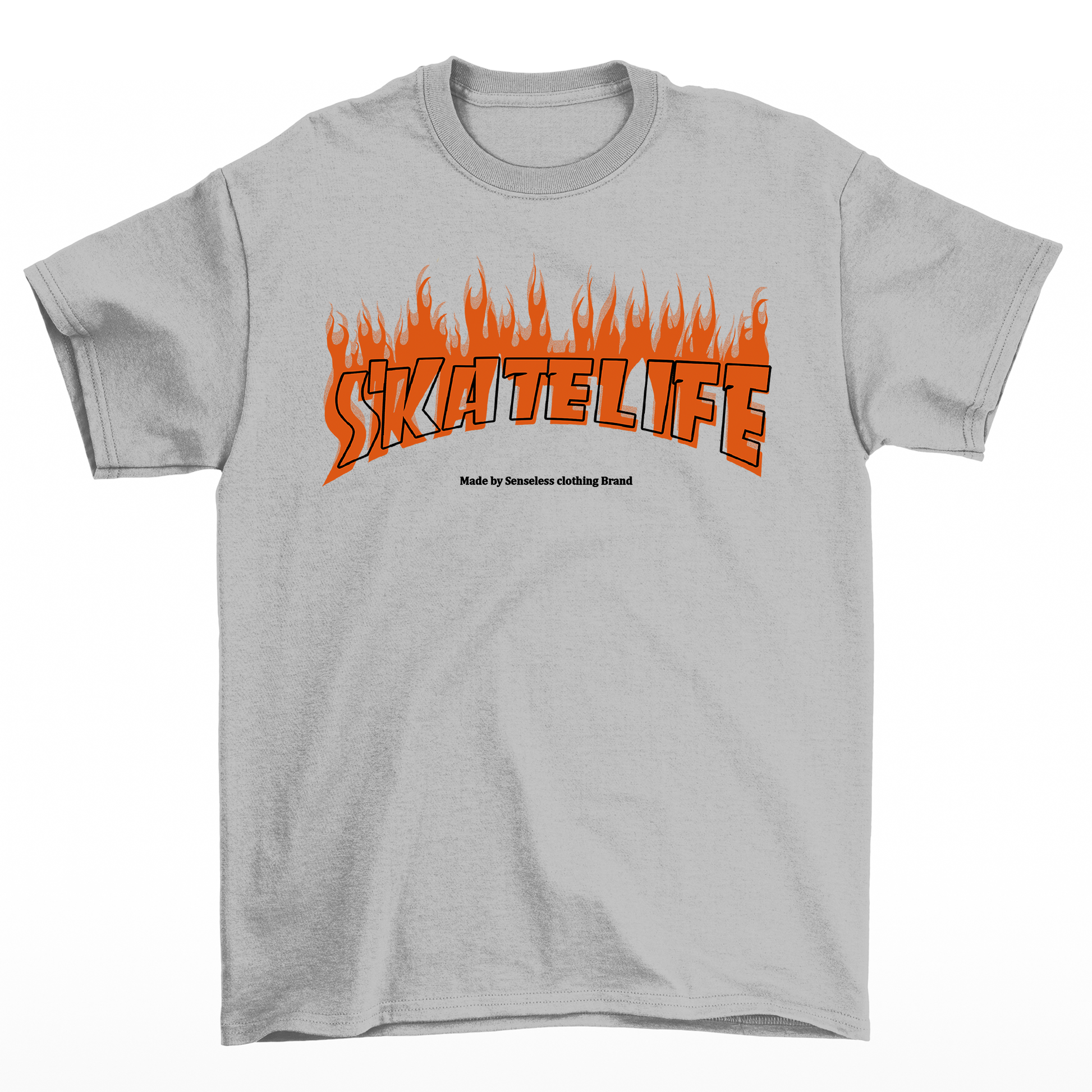 Camiseta Básica Algodão Skatelife Urban - cinza