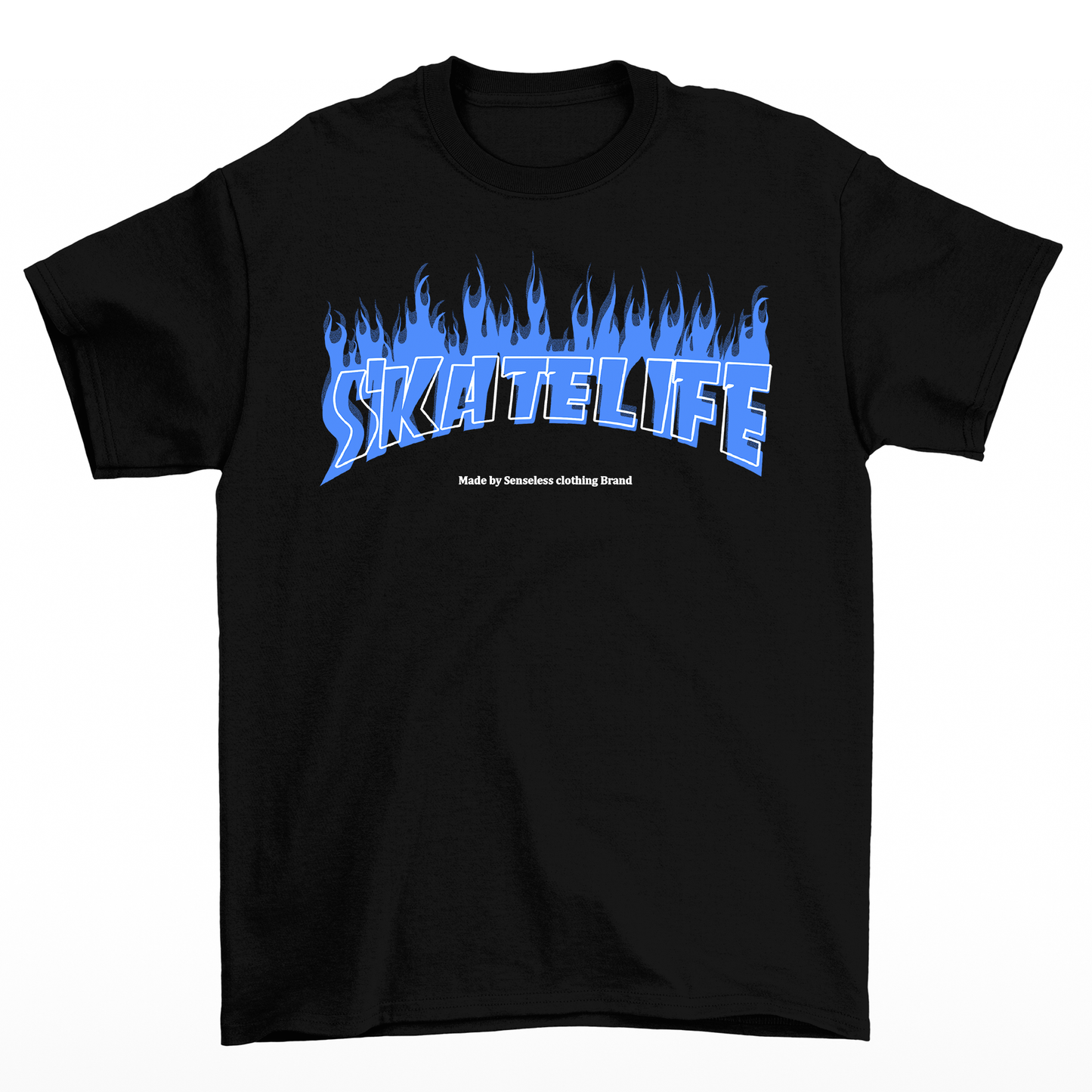 Camiseta Básica Algodão Skatelife Urban - preto