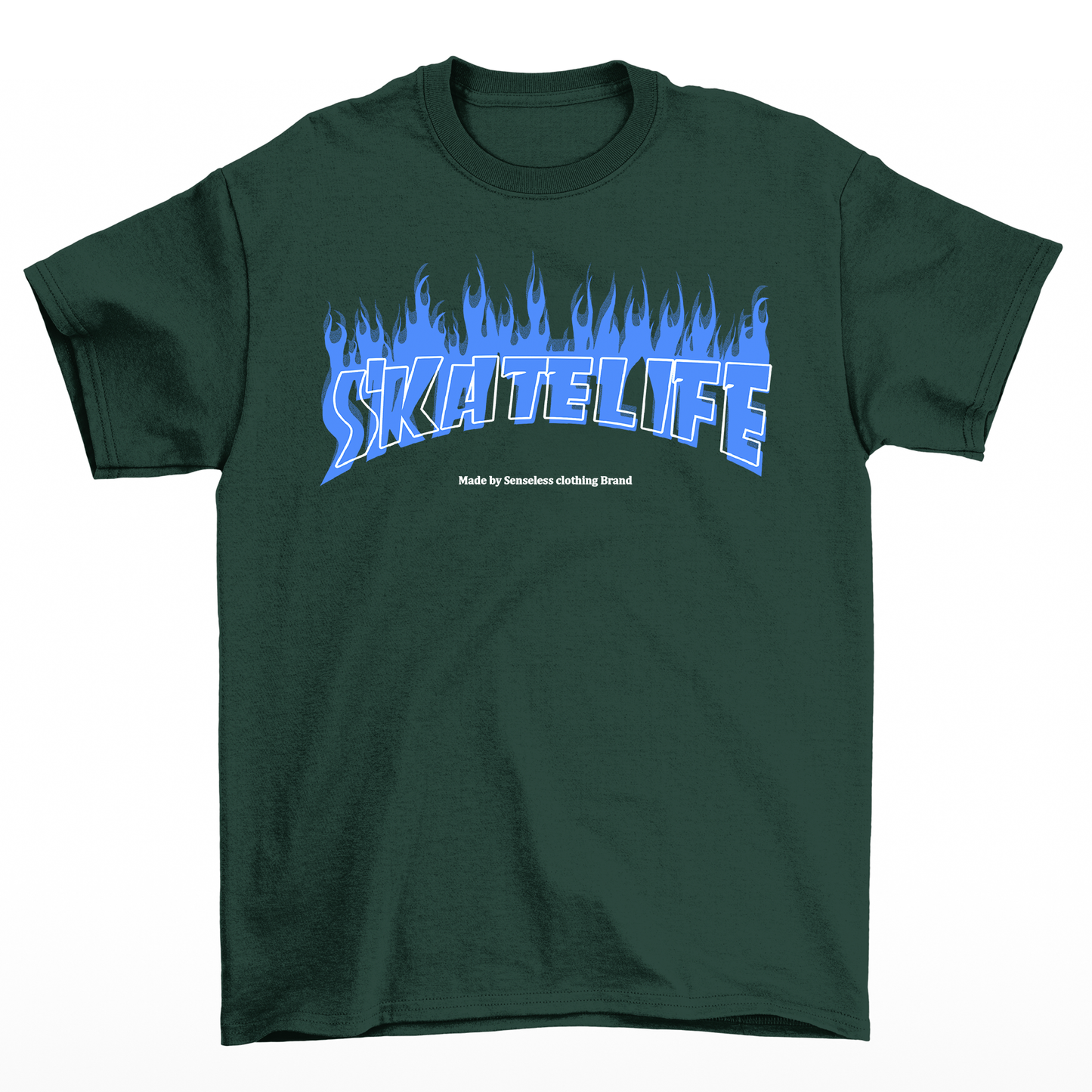 Camiseta Básica Algodão Skatelife Urban - verde