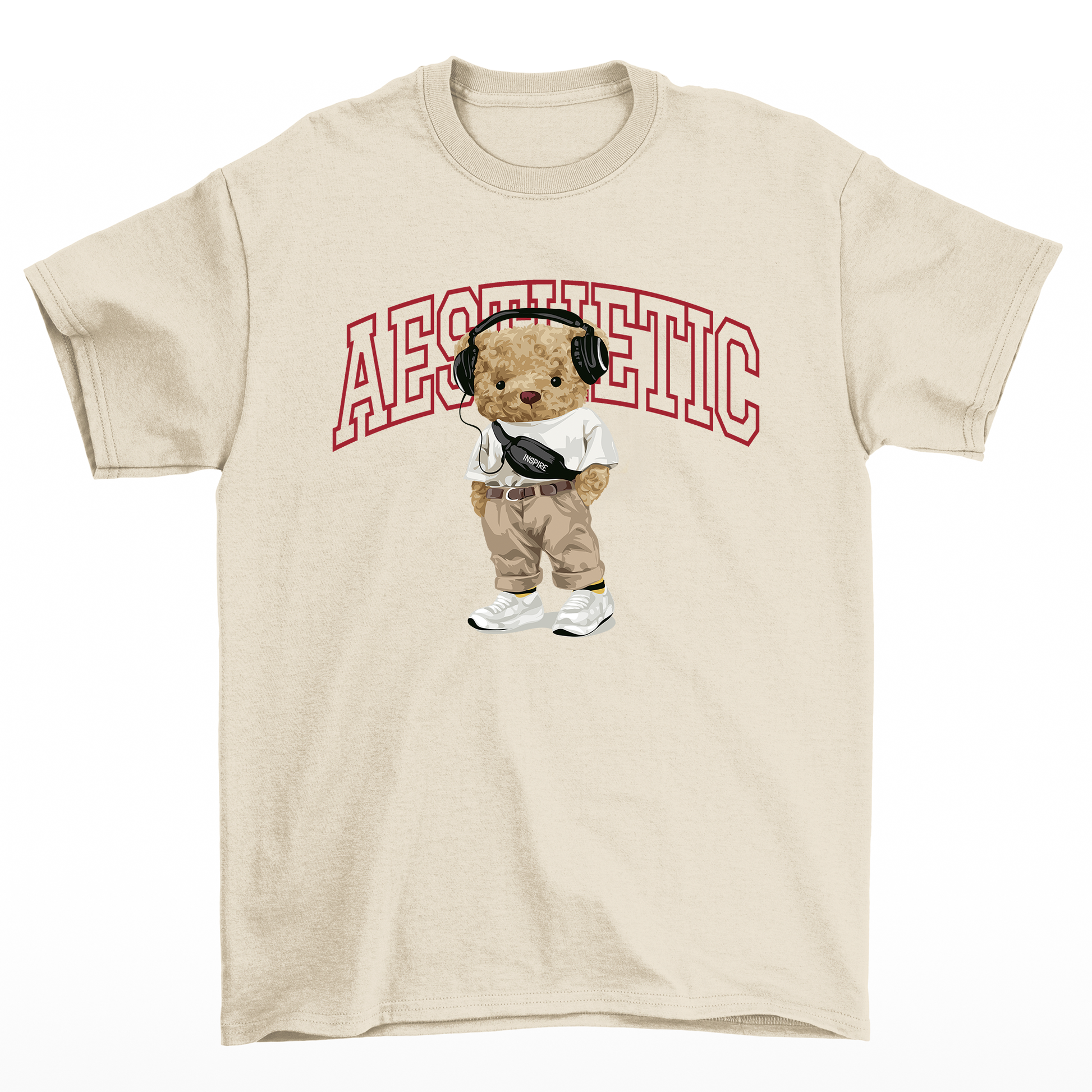 Camiseta Básica Feminina Teddy Bear Aesthetic- Pérola