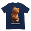 camiseta básica azul marinho com estampa ursinho engraçado - Azul Marinho