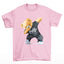 camiseta básica rosa estampa urso dab - Rosa Bebê