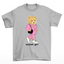 camiseta básica cinza ursinha de bolsa - Cinza