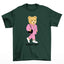 camiseta básica verde ursinha de bolsa - Verde