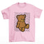 Camiseta basica rosa bebê com estampa teddy ursinho - Rosa Bebê