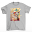 Camiseta Básica Unissex China Dragon Culture - Cinza