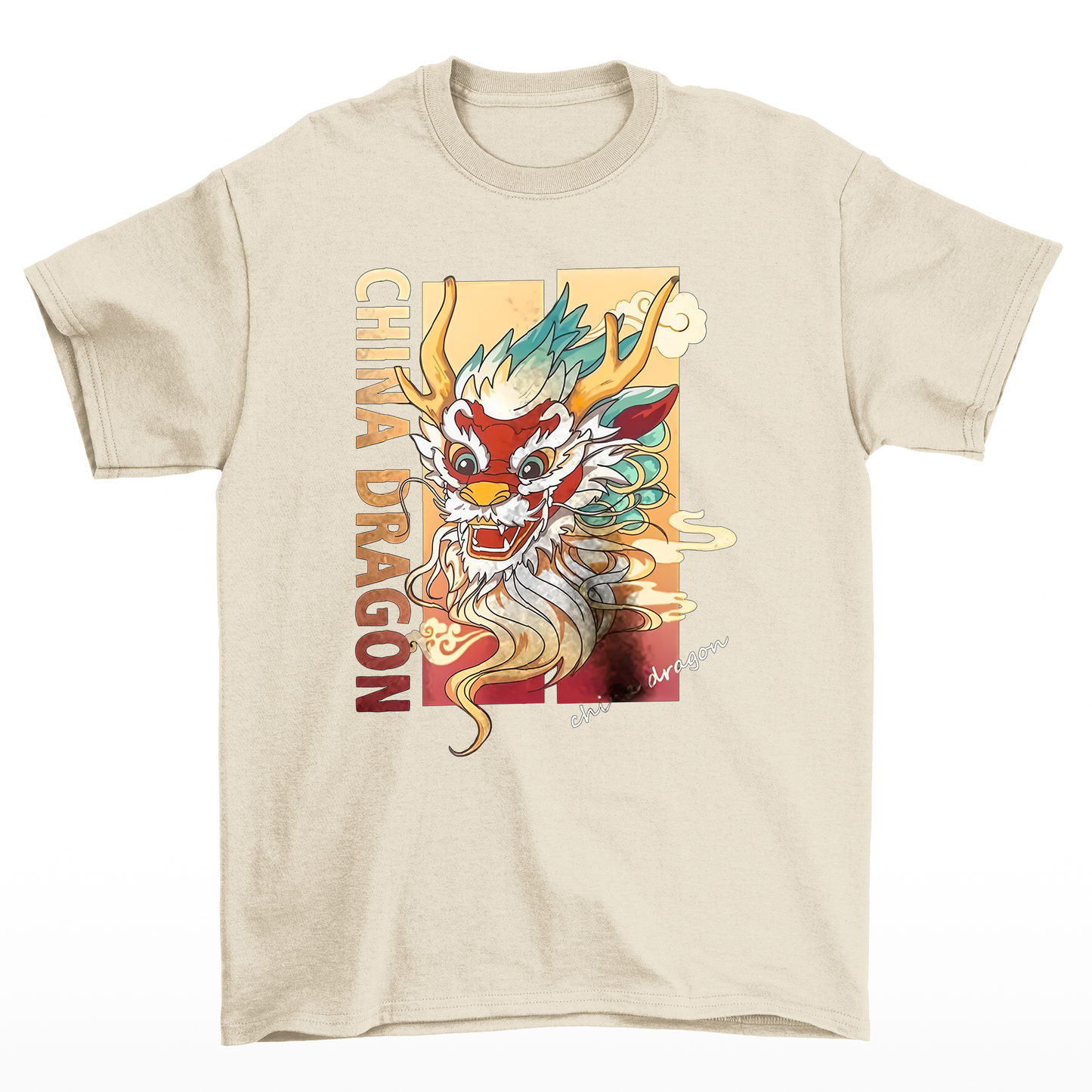Camiseta Básica Unissex China Dragon Culture - Pérola