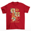 Camiseta Básica Unissex Chinese Mythology Beast - Vermelho