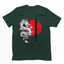 Camiseta Básica Unissex Dragão Japonês Style - Verde
