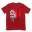 Camiseta Básica Unissex Dragão Japonês Style - Vermelho