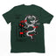 Camiseta Básica Unissex Dragon Dance Festival Japão - Verde