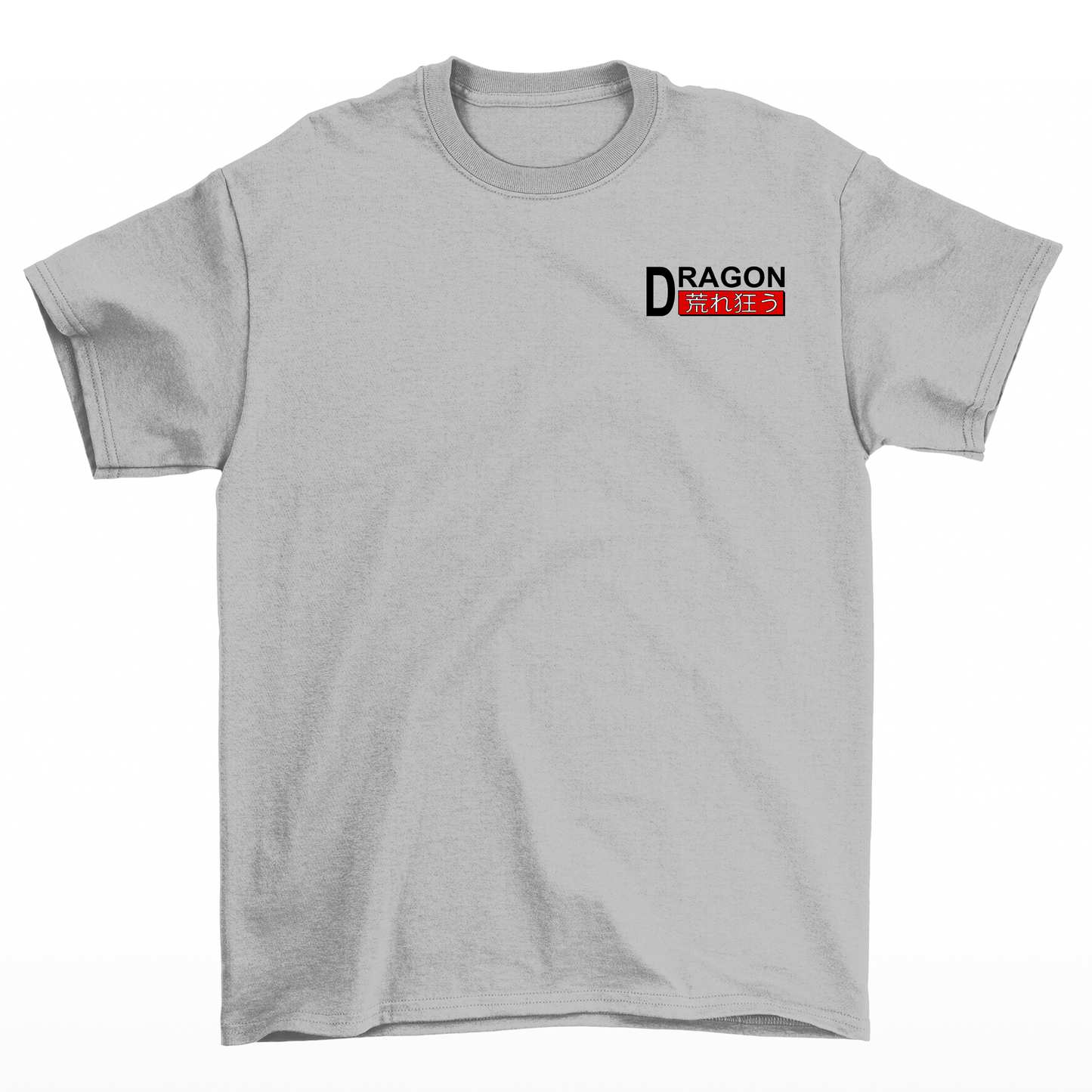 Camiseta Básica Unissex Dragon Lead The Trend Japão Frente - Cinza 