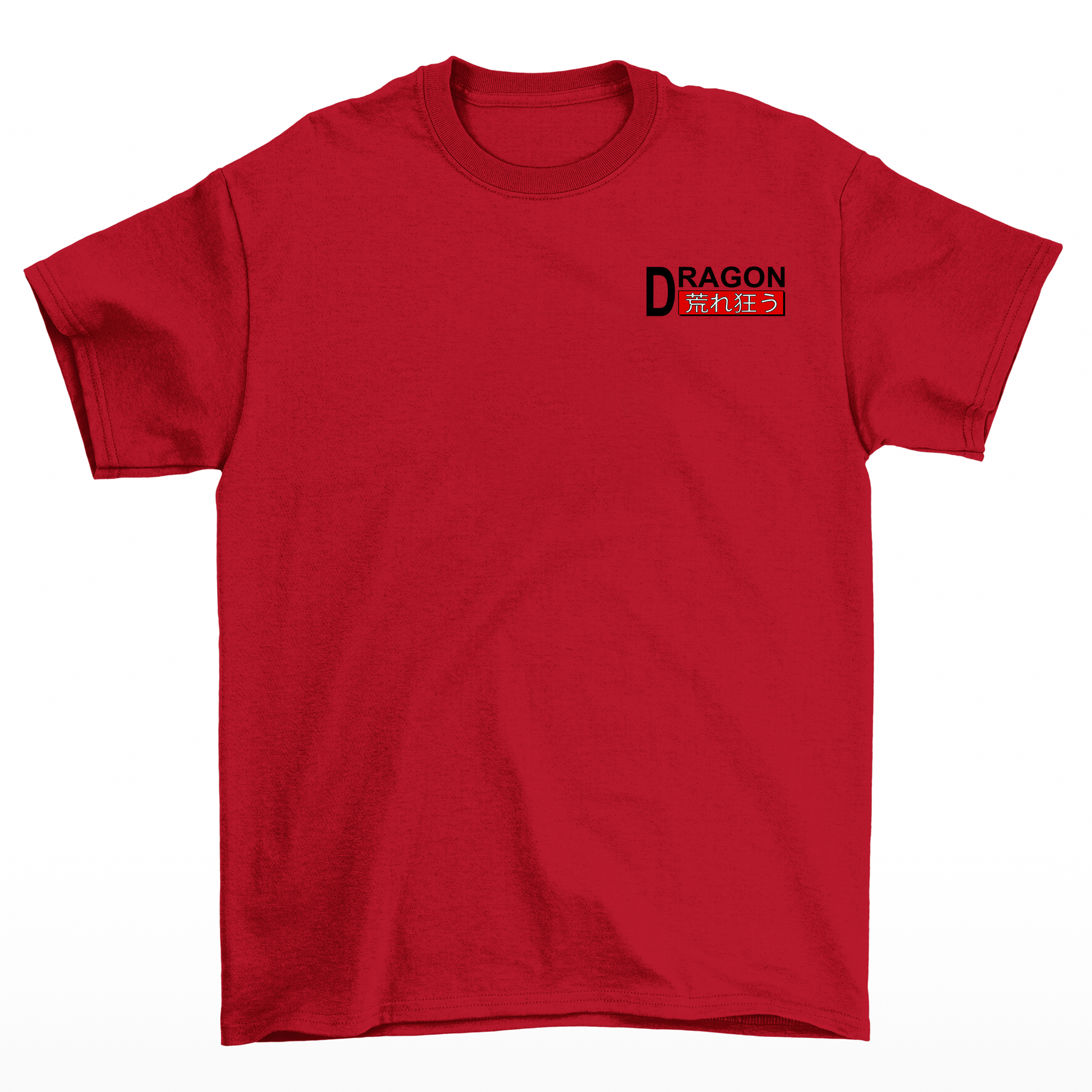 Camiseta Básica Unissex Dragon Lead The Trend Japão Frente - Vermelho