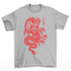 Camiseta Básica Unissex Red Dragon - Cinza