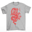 Camiseta Básica Unissex Red Dragon - Cinza