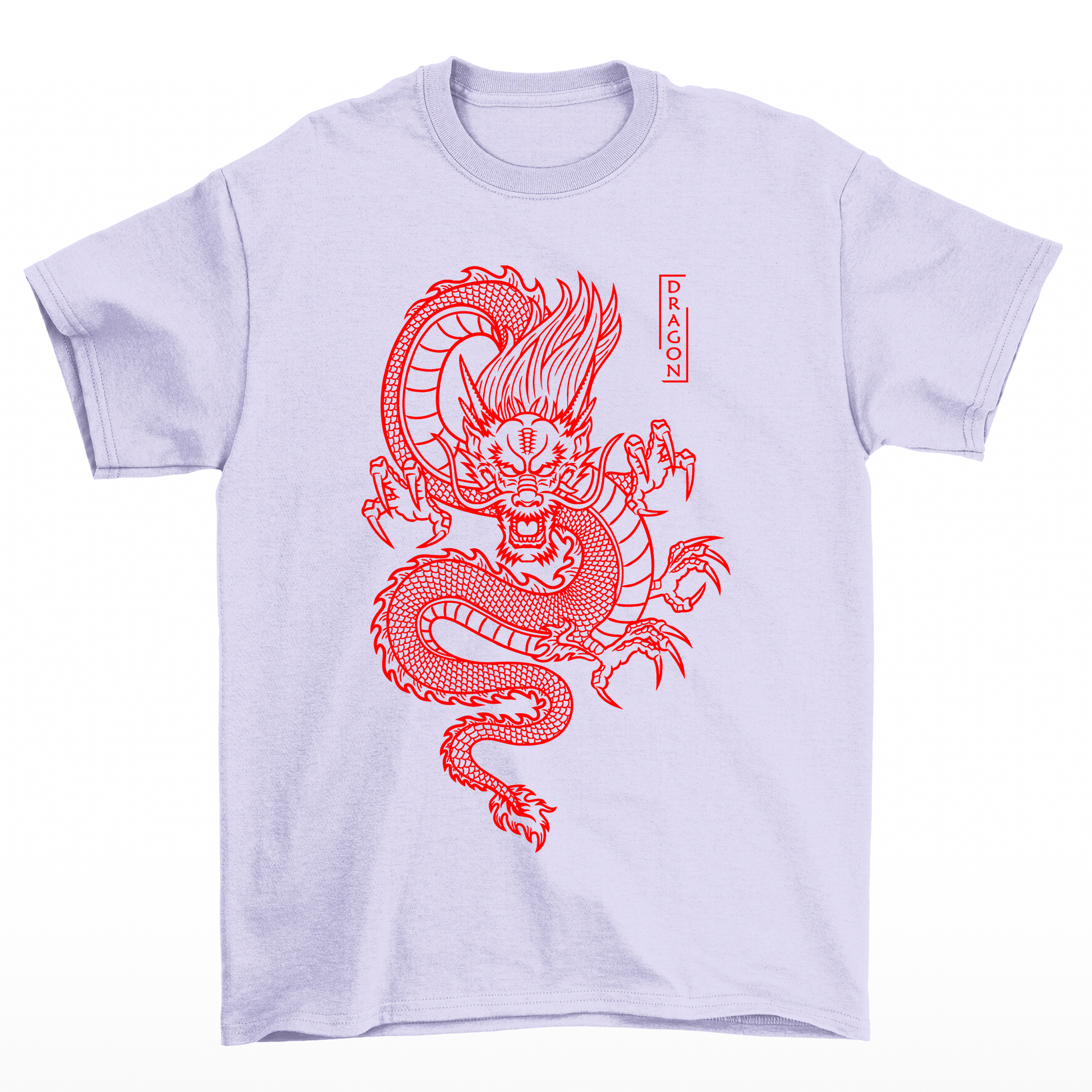Camiseta Básica Unissex Red Dragon - Lilás