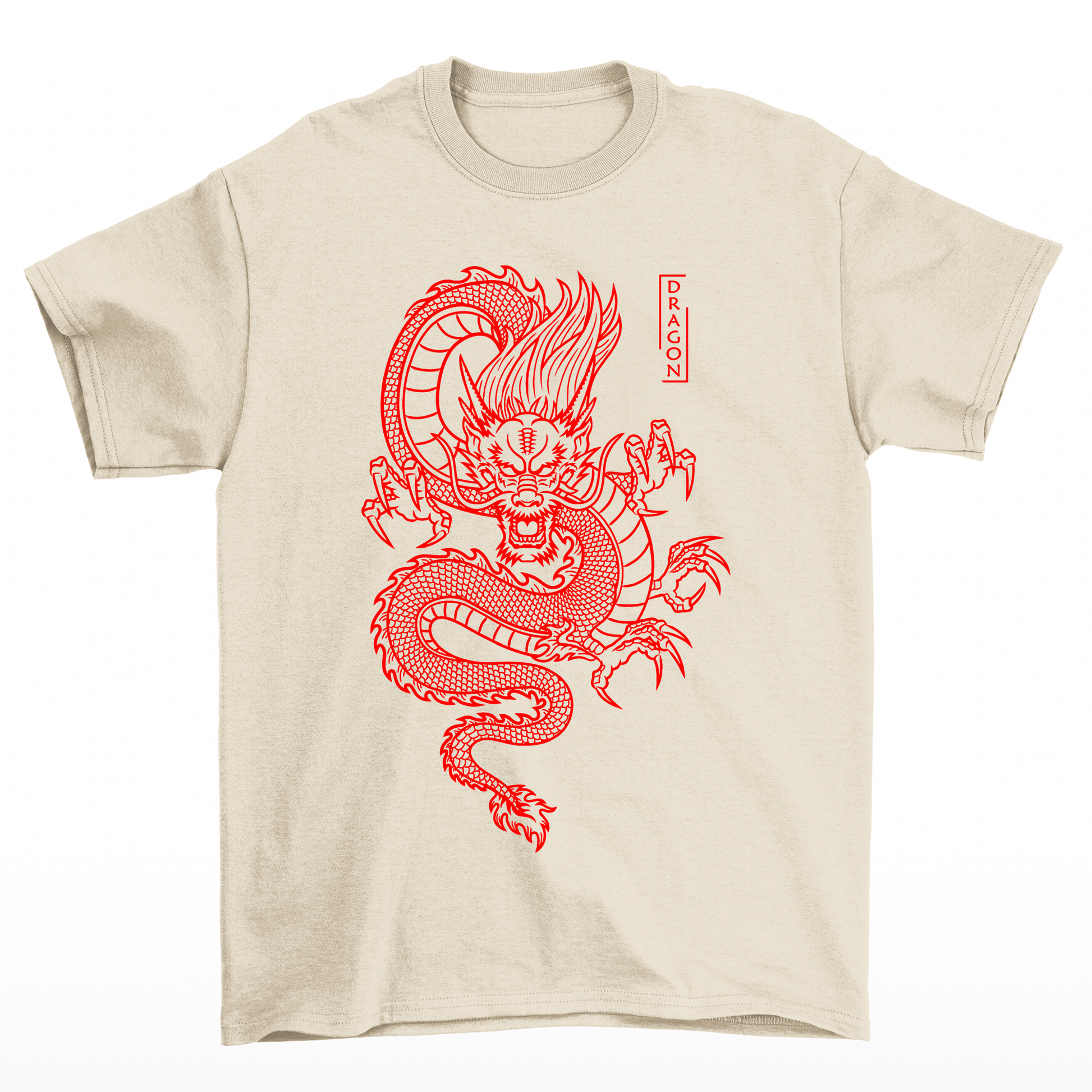 Camiseta Básica Unissex Red Dragon - Pérola