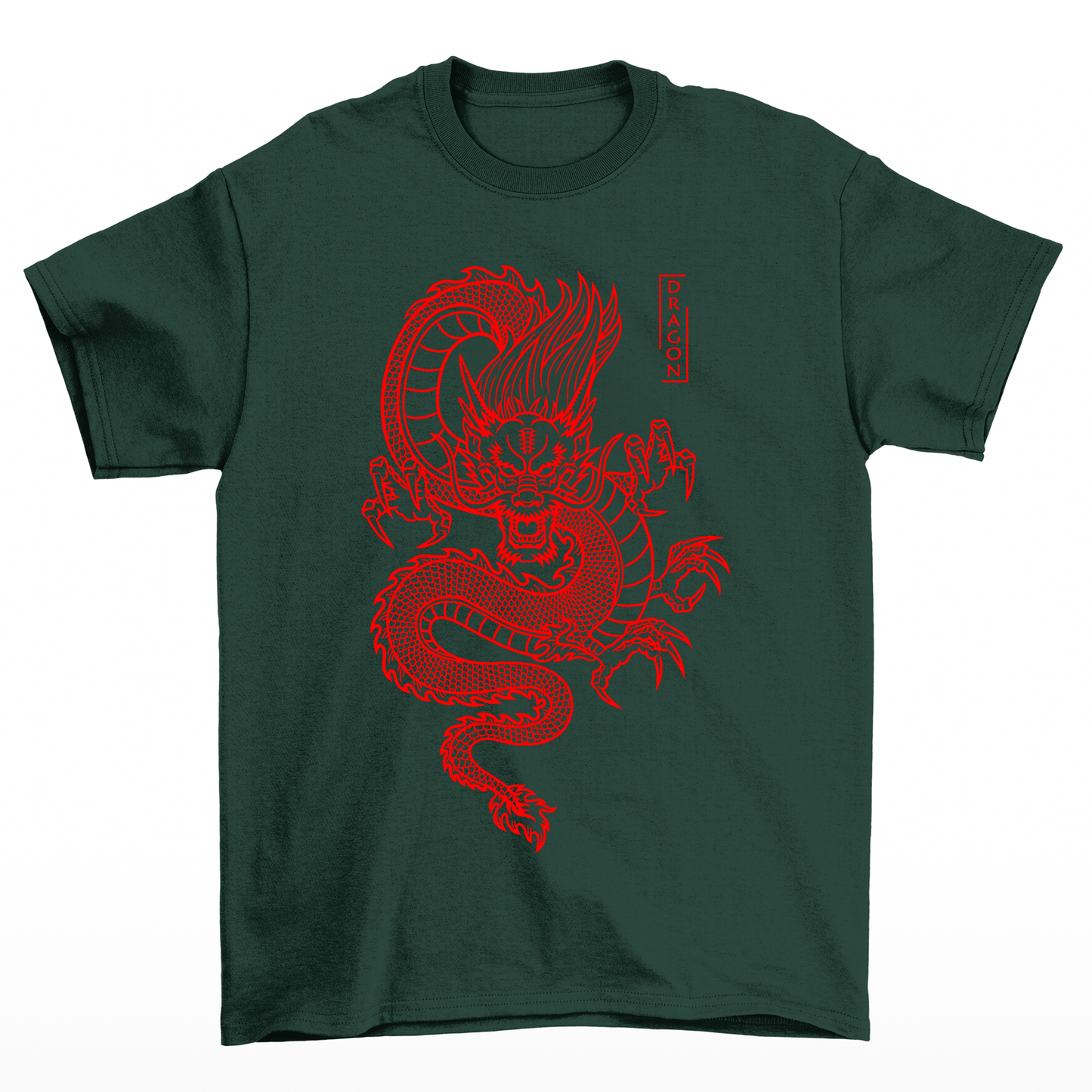 Camiseta Básica Unissex Red Dragon - Verde